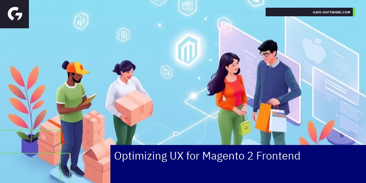 Optimizing UX for Magento 2 Frontend Magento 2 frontend UX optimization concept graphics