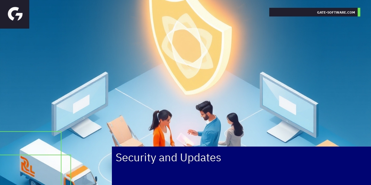 shield lock and gears representing store security