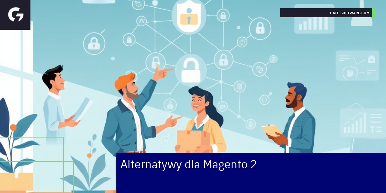 Schemat porównania platform e-commerce Magento i alternatyw