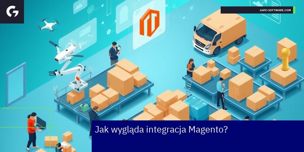 Schemat integracji Magento z magazynami i systemami