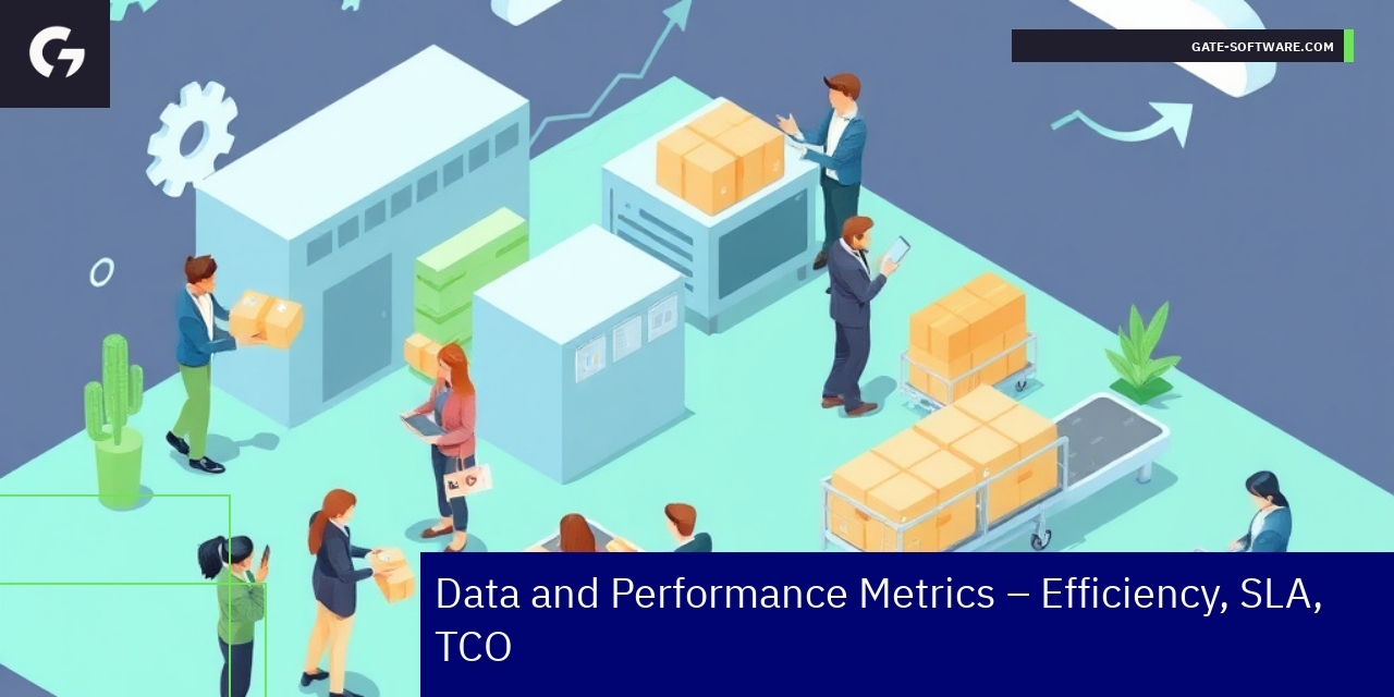 Gate-Software B2B Operational Efficiency Metrics Graphs showing B2B performance and efficiency indicators