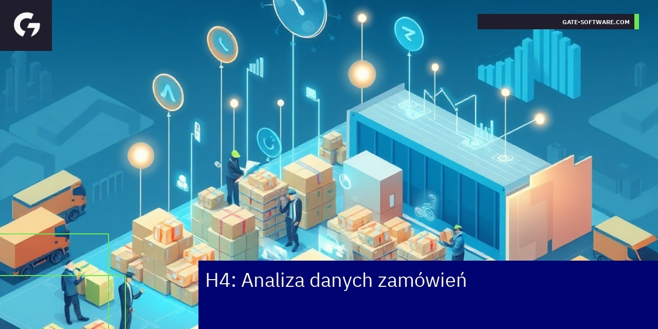 wizualizacja analizy danych zamówień i logistyki