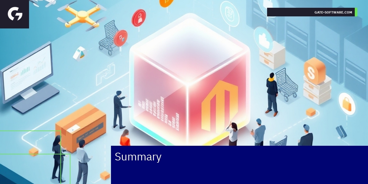 Illustration showing Magento 2 migration benefits