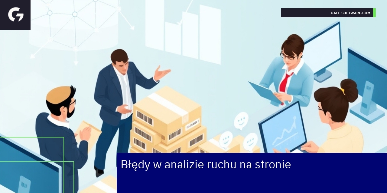 Najczęstsze błędy w analizie ruchu na stronie Diagram ilustrujący błędy w analizie ruchu internetowego