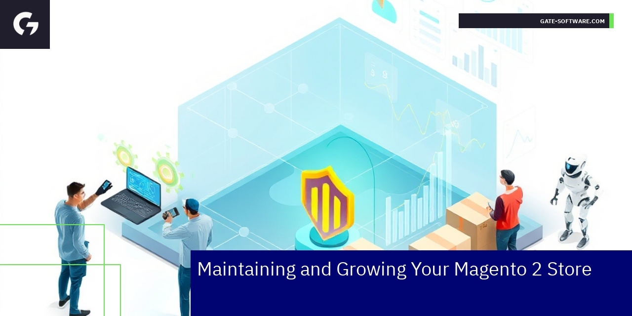 Magento 2 store performance and update management graphics