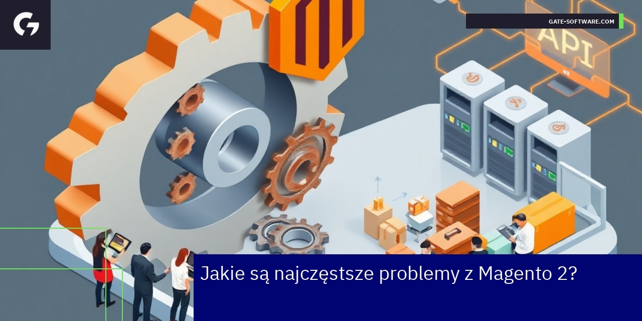 Schemat problemów i zalet platformy Magento 2