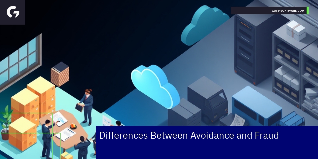 Tax Avoidance vs Fraud in B2B Businesses Business documents contrasting legal and illegal tax practices