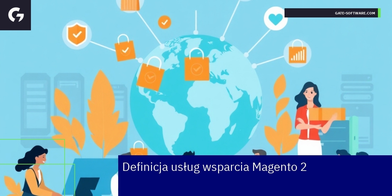 Schemat usług wsparcia Magento 2 w e-commerce
