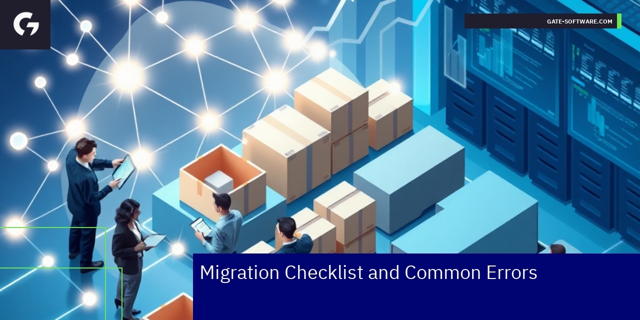 Checklist and common errors for B2B migration