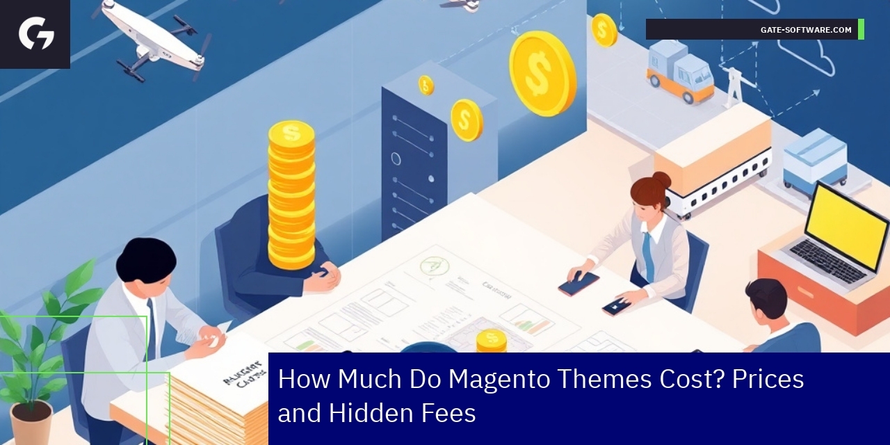 Graph showing Magento theme prices and fees