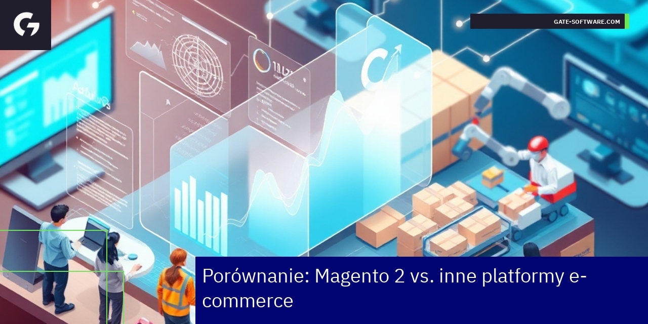 Schemat porównujący platformy e-commerce Magento 2