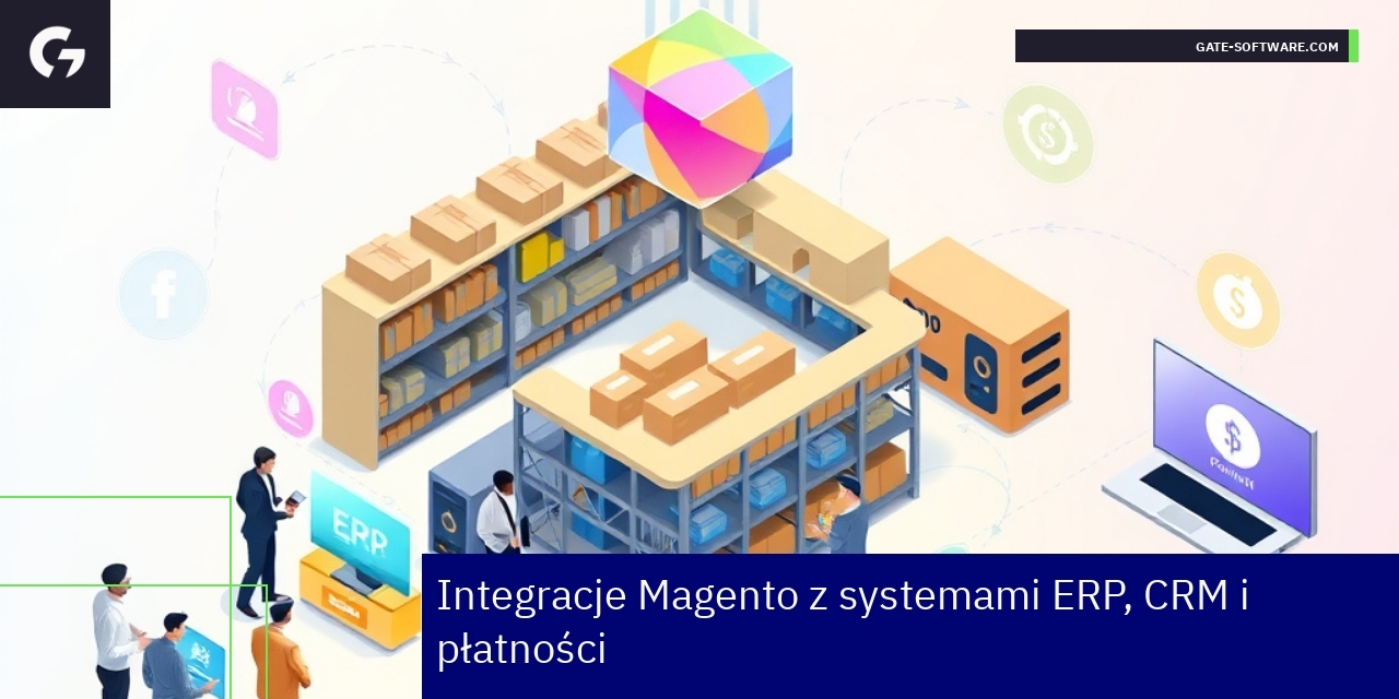 Schemat integracji Magento z systemami biznesowymi