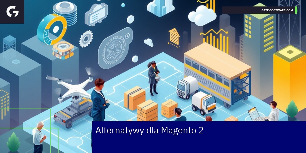 Symboliczne ikony Magento, Shopify i WooCommerce