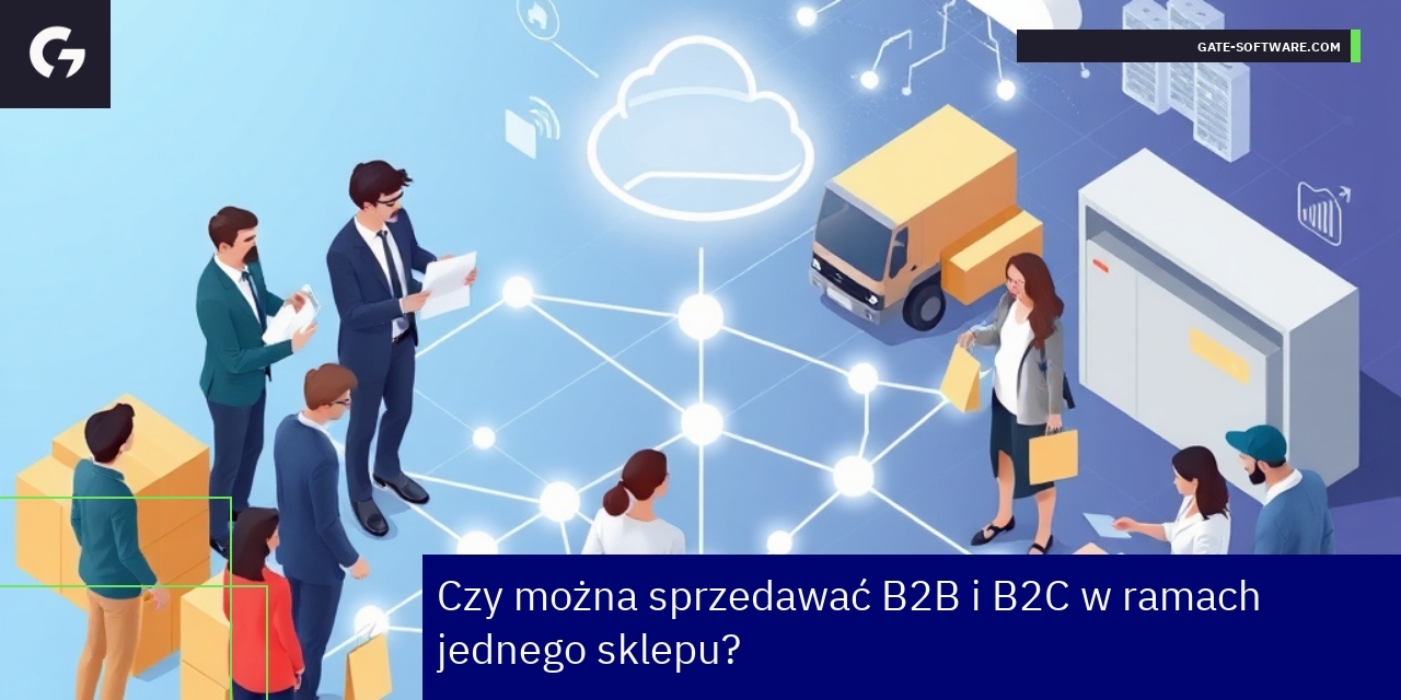 Diagram ilustrujący połączenie sprzedaży B2B i B2C