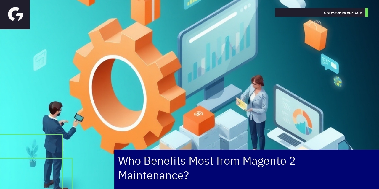 Benefits of Magento 2 Maintenance for E-commerce People collaborating on Magento 2 platform maintenance