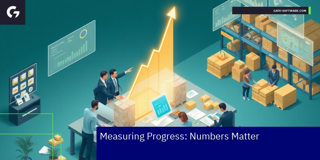 Measuring Progress with Key E-commerce Metrics Graphs and dashboards showing B2B e-commerce data