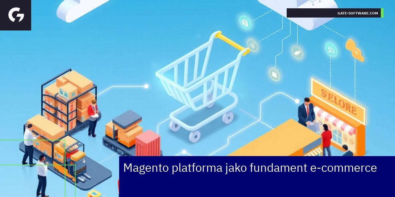 Schemat platformy Magento z funkcjami skalowalności