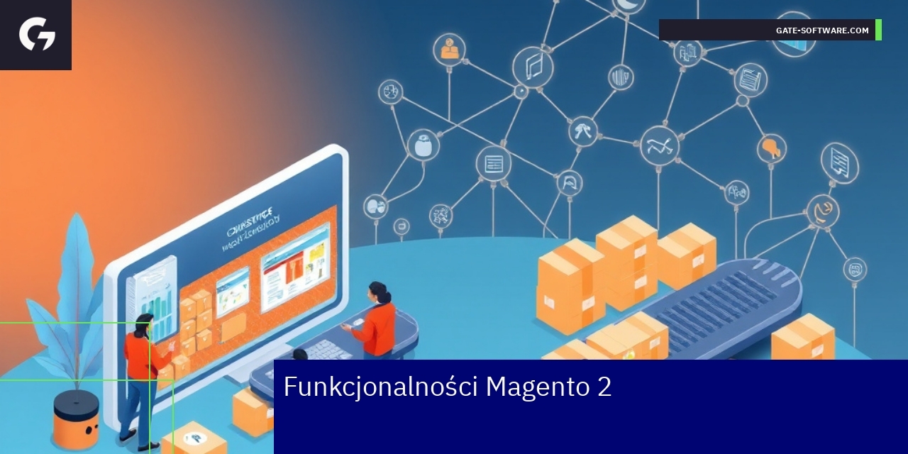 Schemat funkcji Magento 2 i integracji z systemami ERP