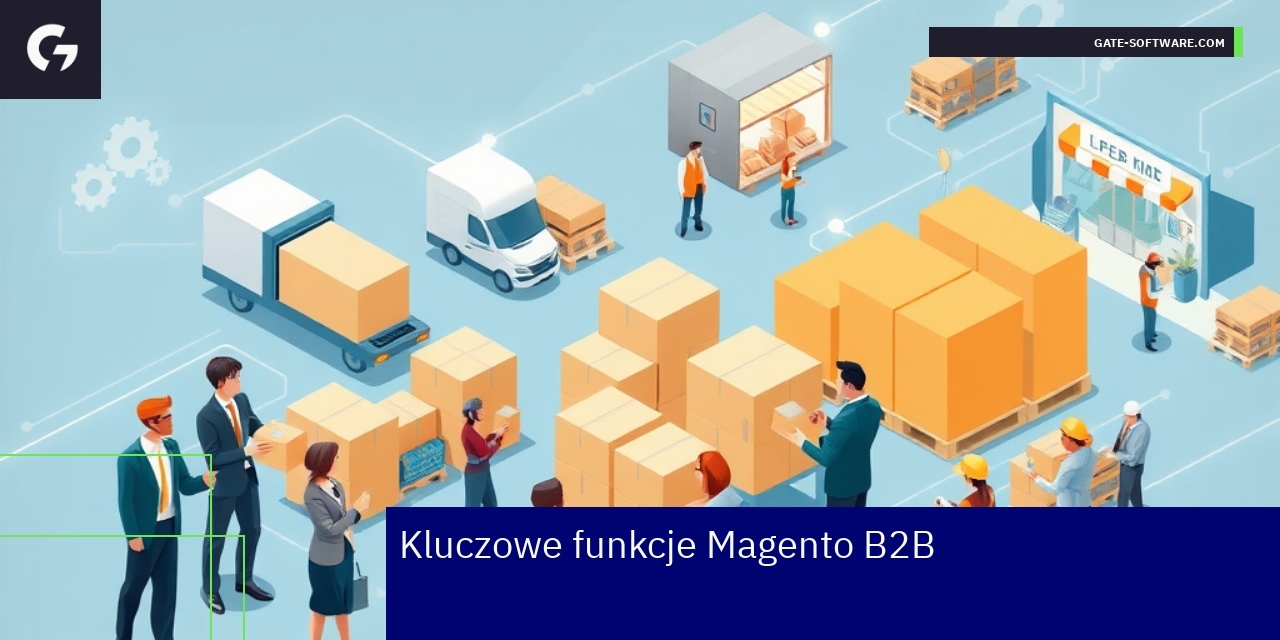 Schemat integracji i funkcji Magento w B2B