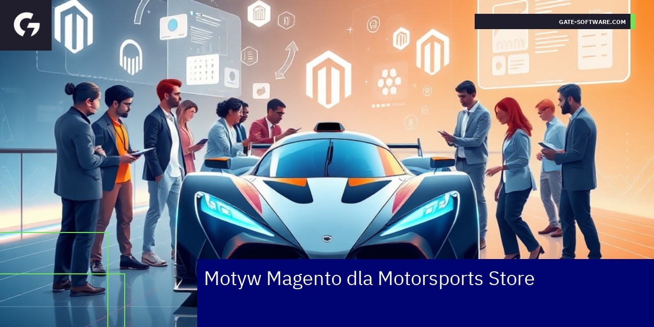 Motyw Magento dla sklepu Motorsport z nowoczesnym wyglądem