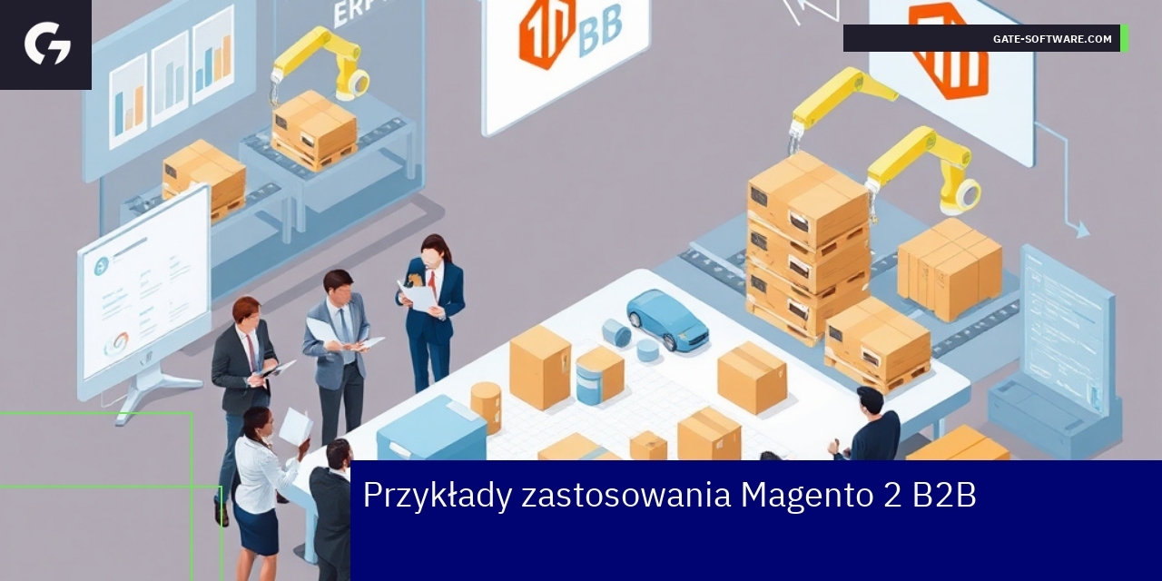 Grafika przedstawiająca procesy eCommerce B2B w Magento 2