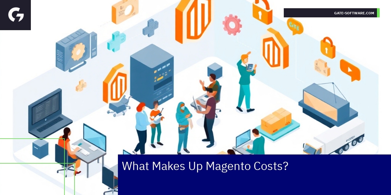 Diagram showing Magento cost components and impacts