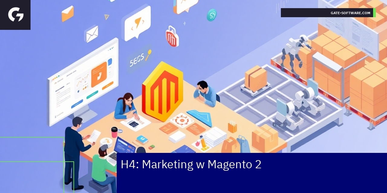 Ilustracja marketingu i SEO w platformie Magento 2