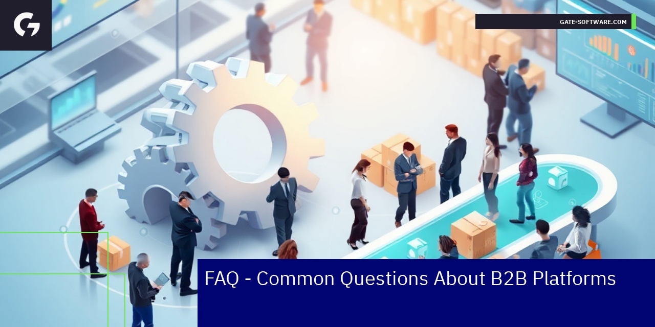 Illustration of B2B platform selection and benefits