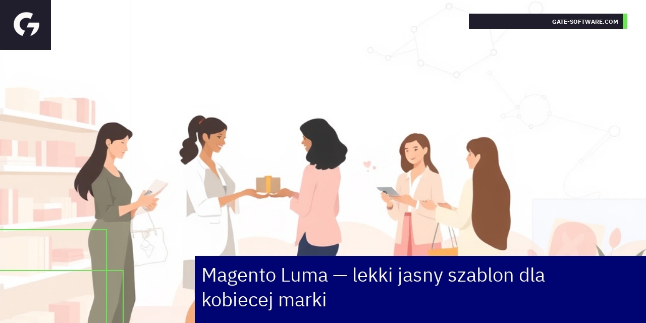 Przejrzysty i lekki szablon Magento Luma dla kobiet