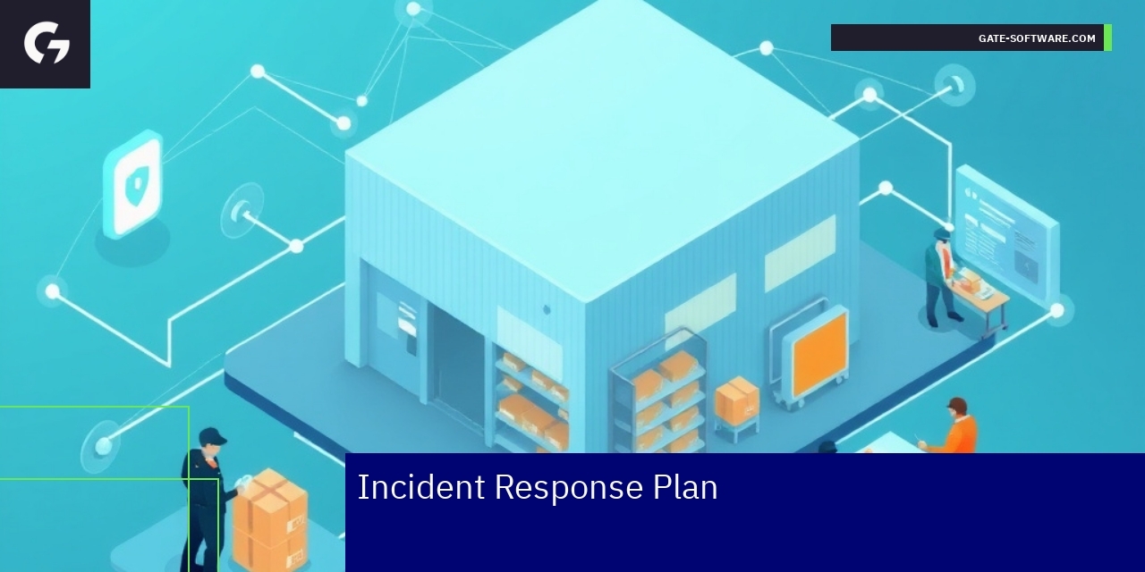 Security plan document with shield and puzzle icons