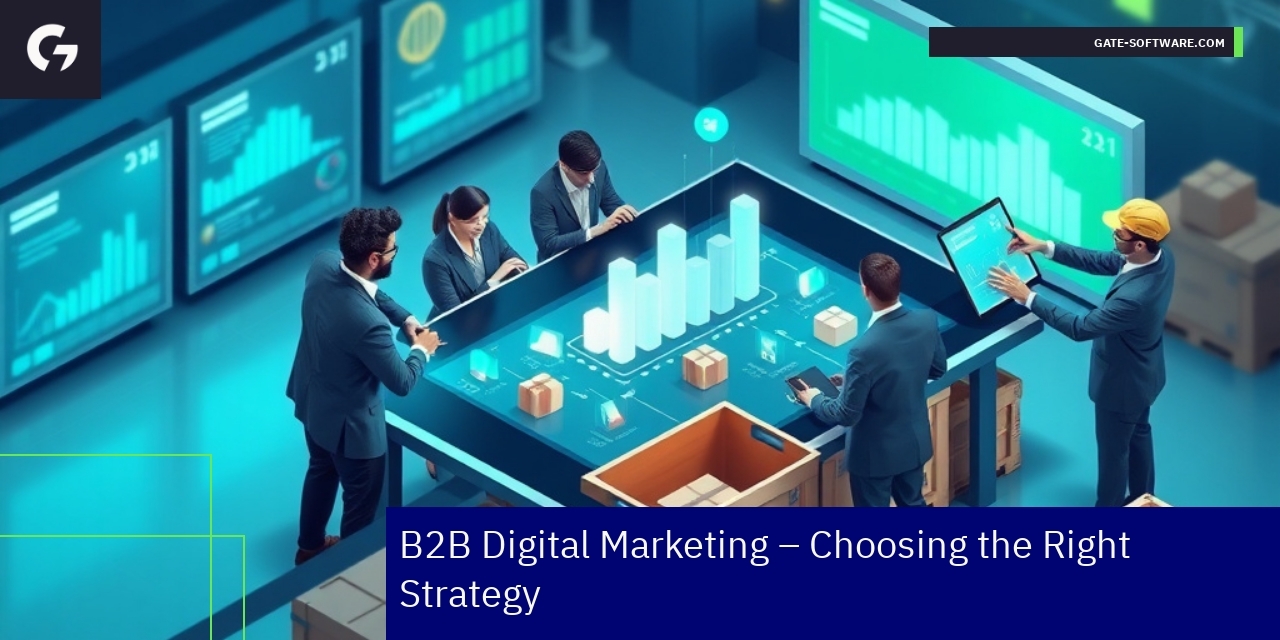 Illustration of B2B marketing strategy elements