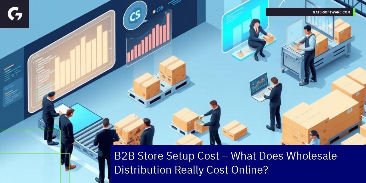 Business people analyzing B2B sales and data analytics charts