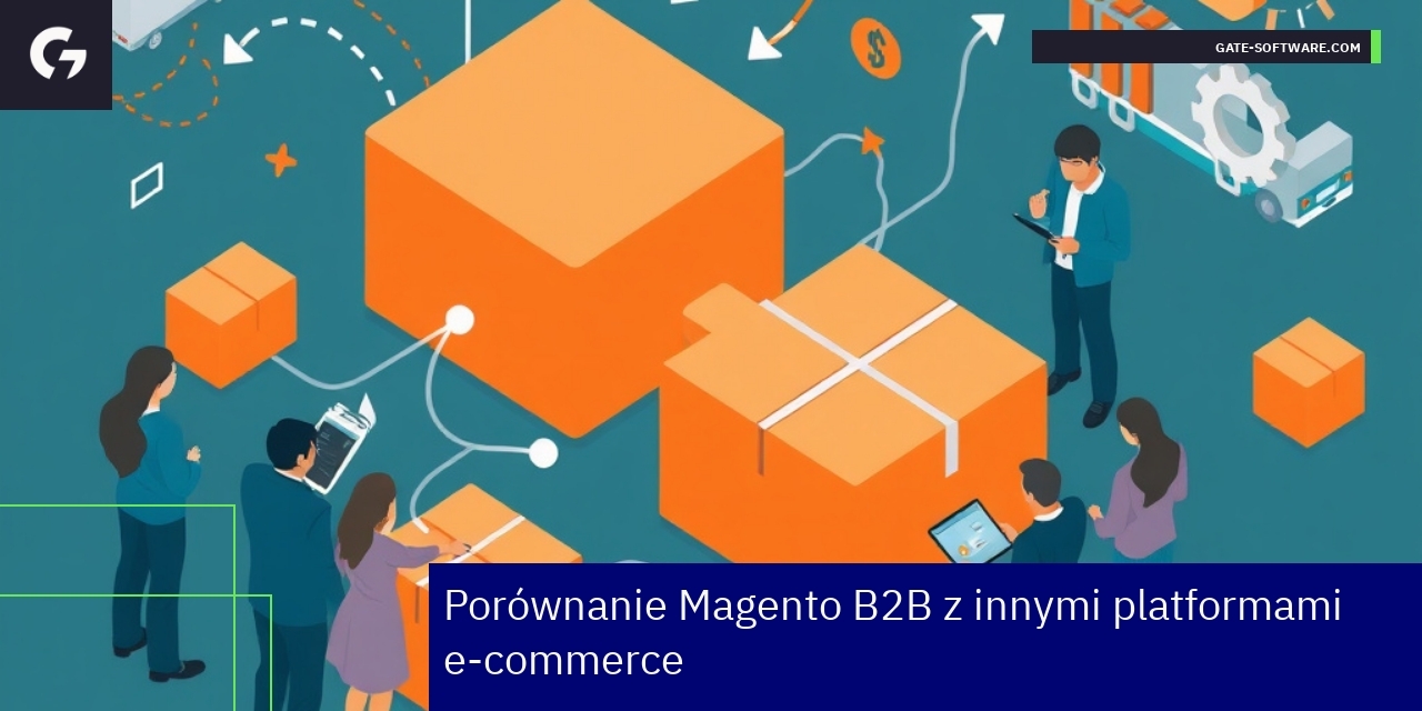 Wykres porównujący Magento, Shopify i WooCommerce