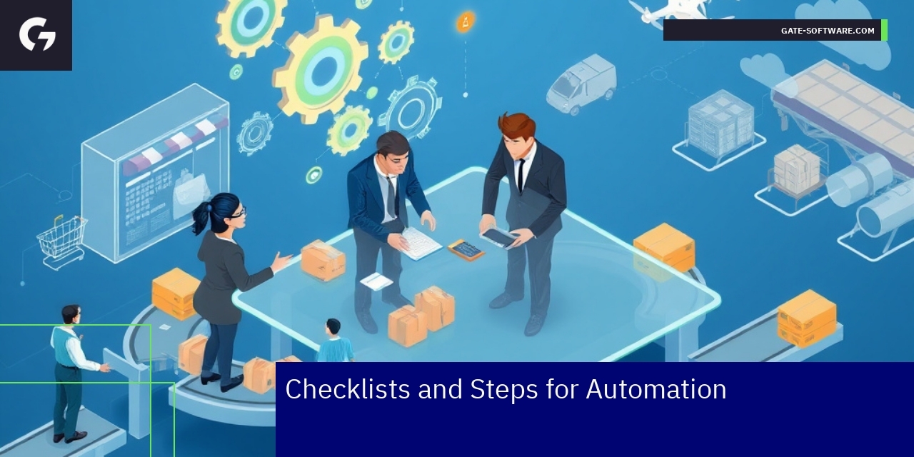Automation Implementation in B2B Environments Flowchart of automation steps and stakeholder roles