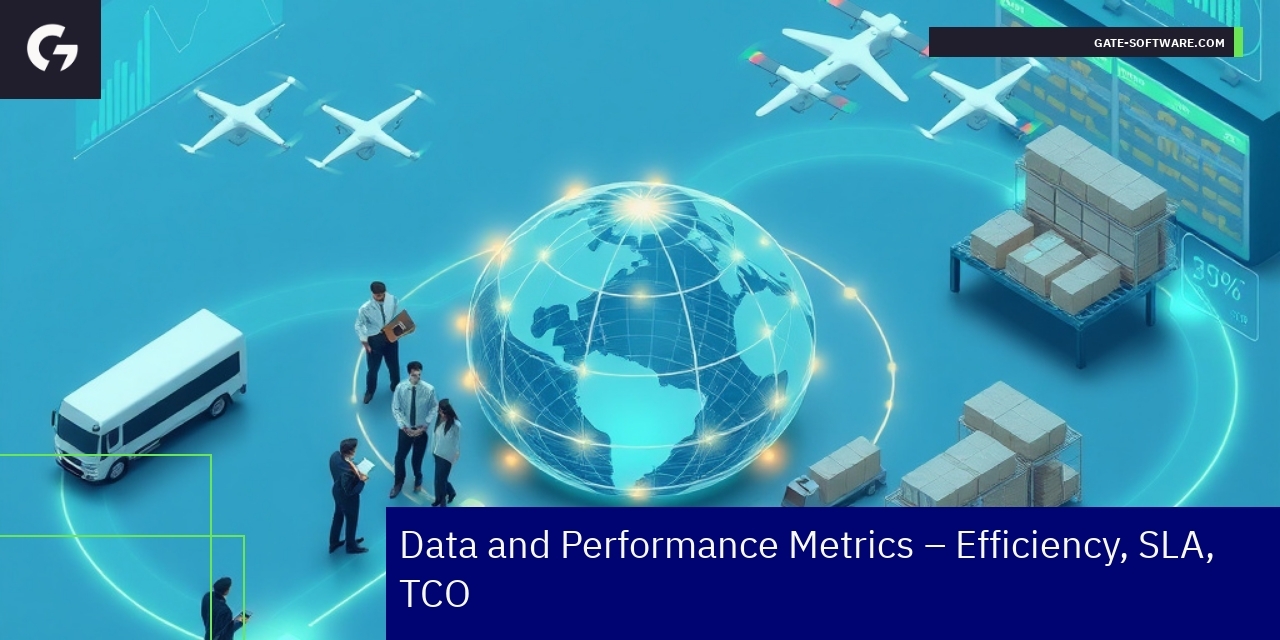 Graph showing B2B performance and efficiency statistics