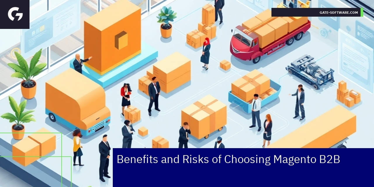 Benefits and Risks of Magento 2 B2B Platform Magento 2 B2B dashboard with analytics and features