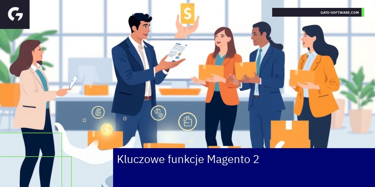 Ilustracja funkcji Magento 2 dla sklepu B2B