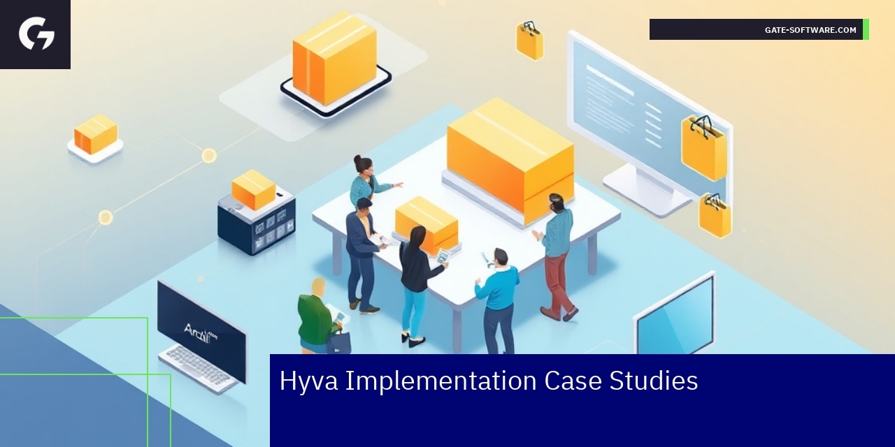 Hyva eCommerce Implementation Insights Diagram of Hyva implementation process and benefits