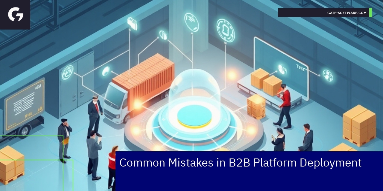 Illustration of B2B platform deployment challenges