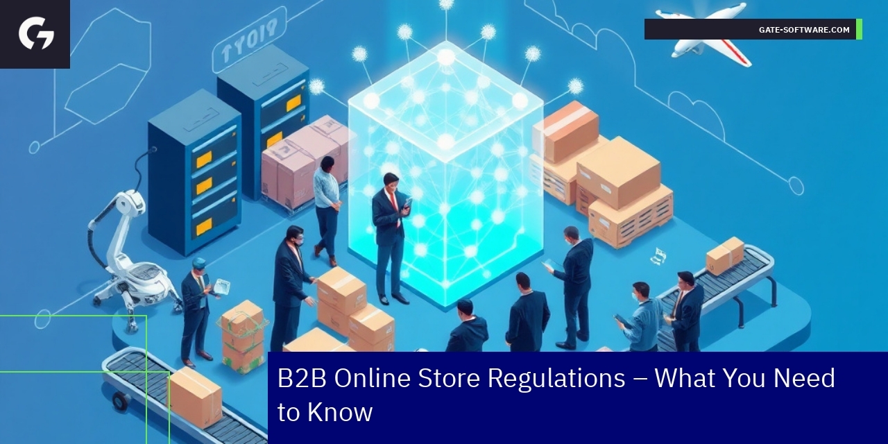 Digital B2B commerce platform with business data
