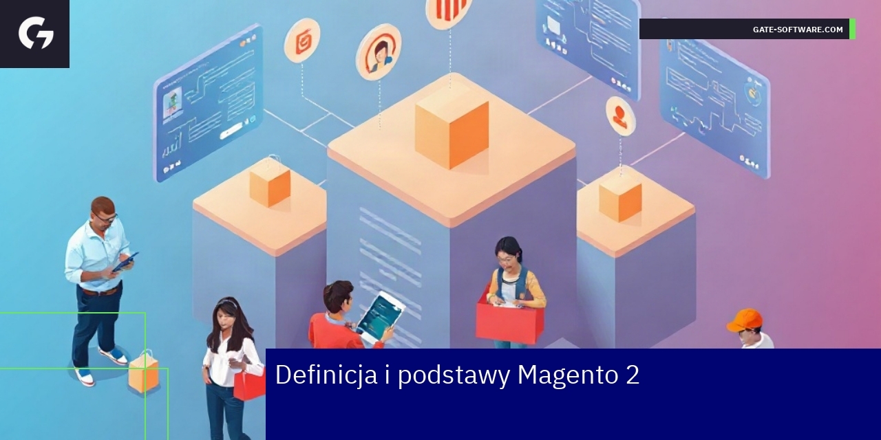 Schemat architektury i funkcji Magento 2 platformy