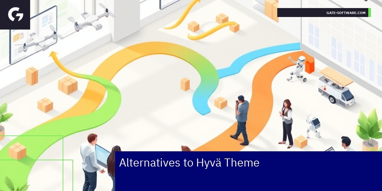 Evaluating Hyvä Theme Alternatives for Magento Magento frontend options and decision factors diagram