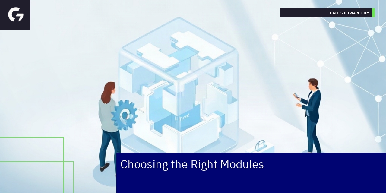 Illustration of Magento modules selection process