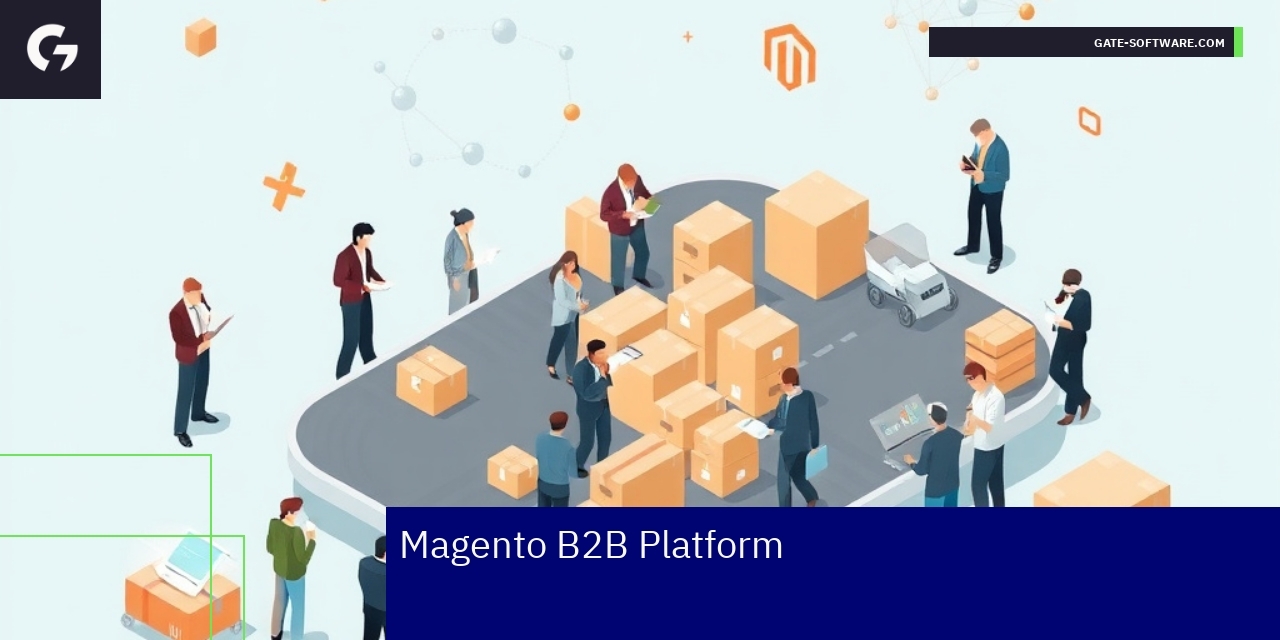 Illustration of Magento B2B platform capabilities