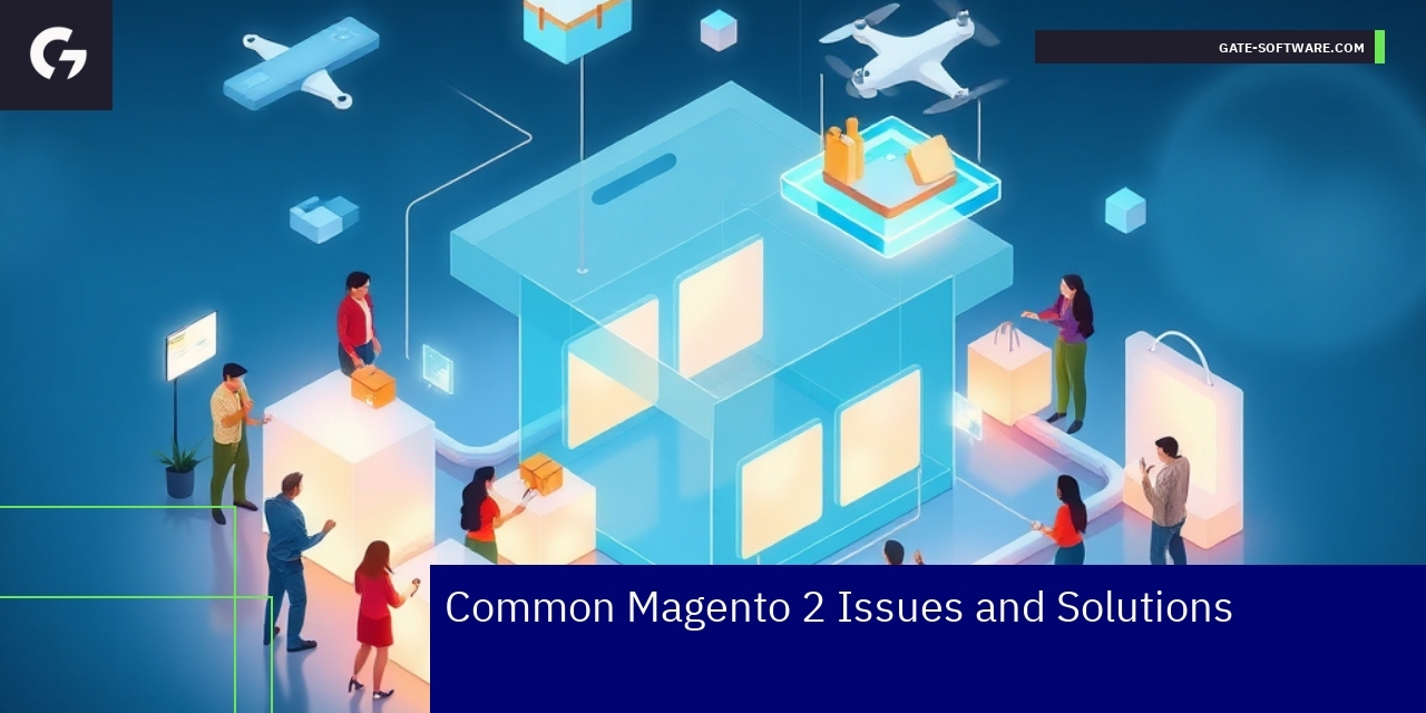 Common Magento 2 Issues and Solutions Overview Magento 2 interface with cache and layout icons