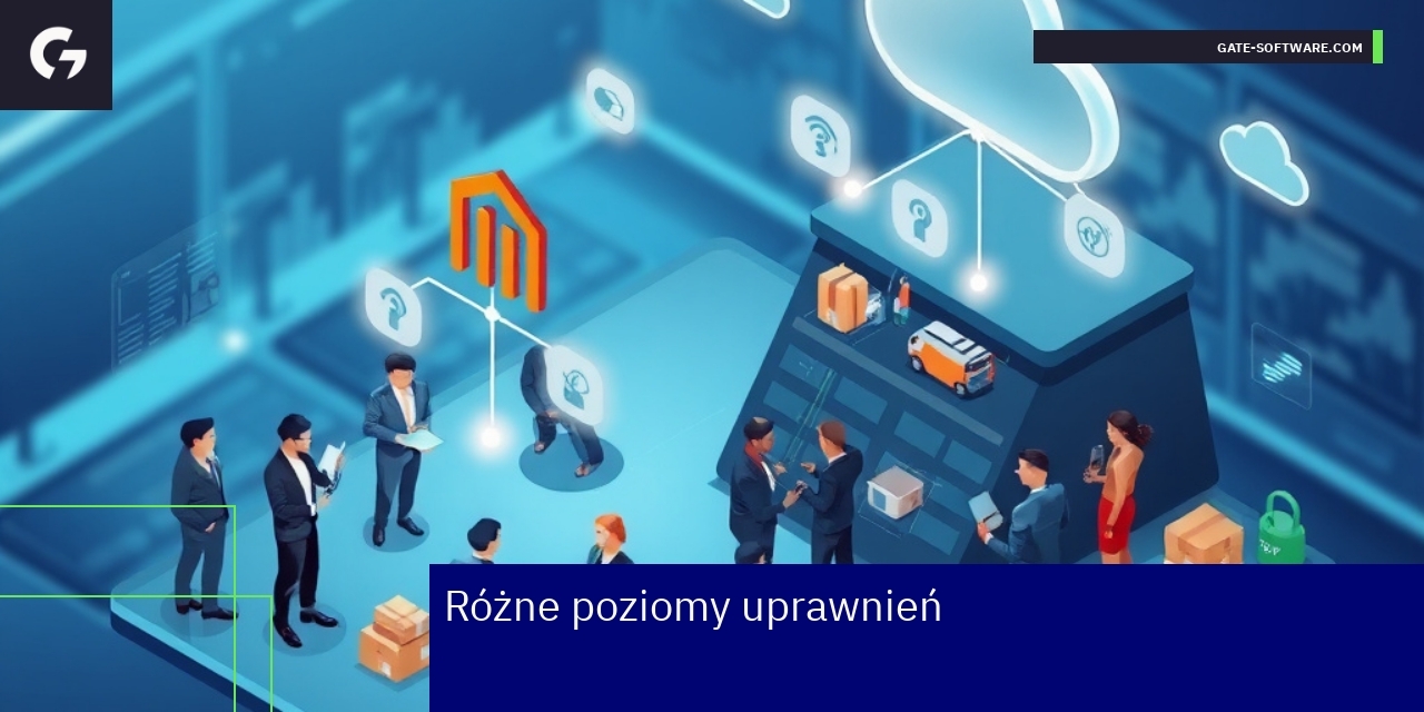 Schemat różnych poziomów uprawnień użytkowników