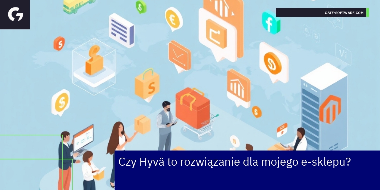 Porównanie Magento i korzyści frontendu Hyvä Schemat zalet Magento Open Source i Adobe Commerce