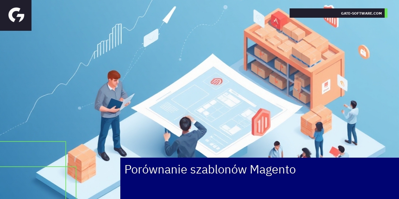 Wykres porównujący szablony Magento Hyva i standardowe