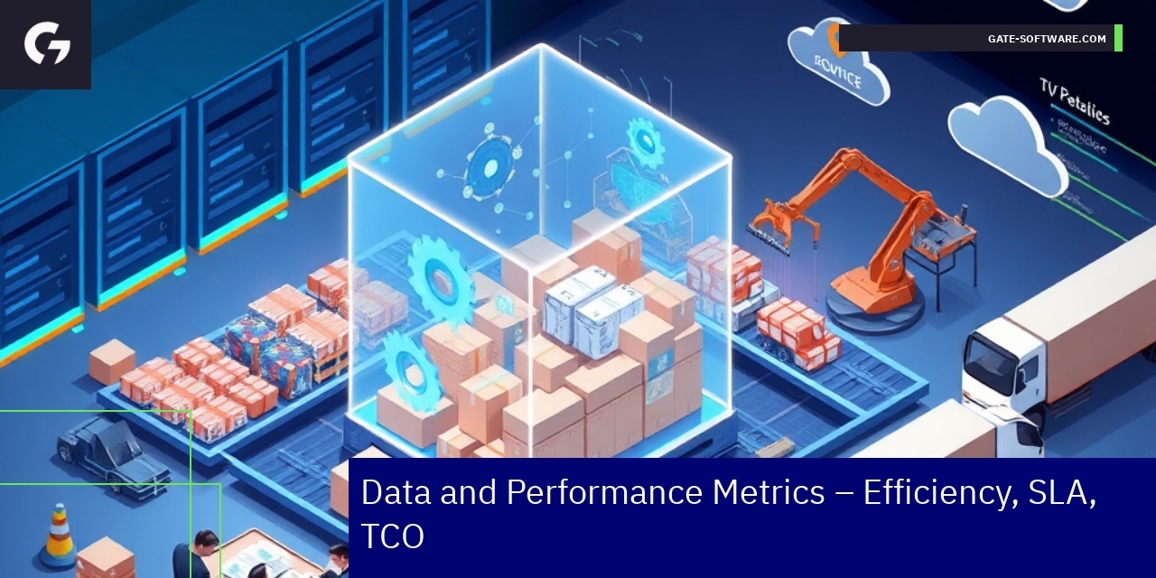 Data charts showing B2B operational metrics and success