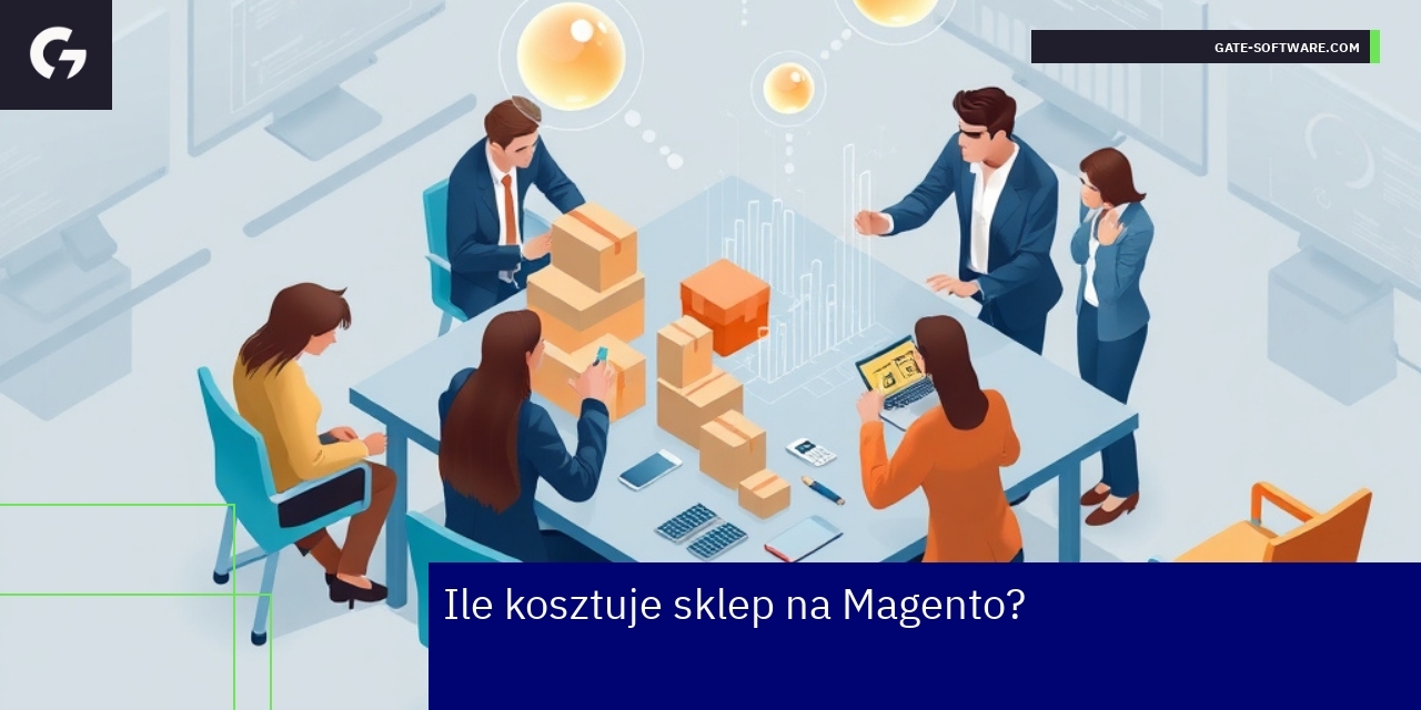 Schemat przedstawiający e-commerce i optymalizację Magento